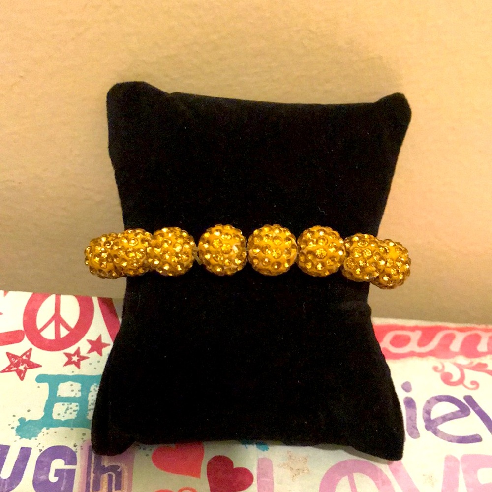 Gold Elegant Ladies Beaded Bracelet